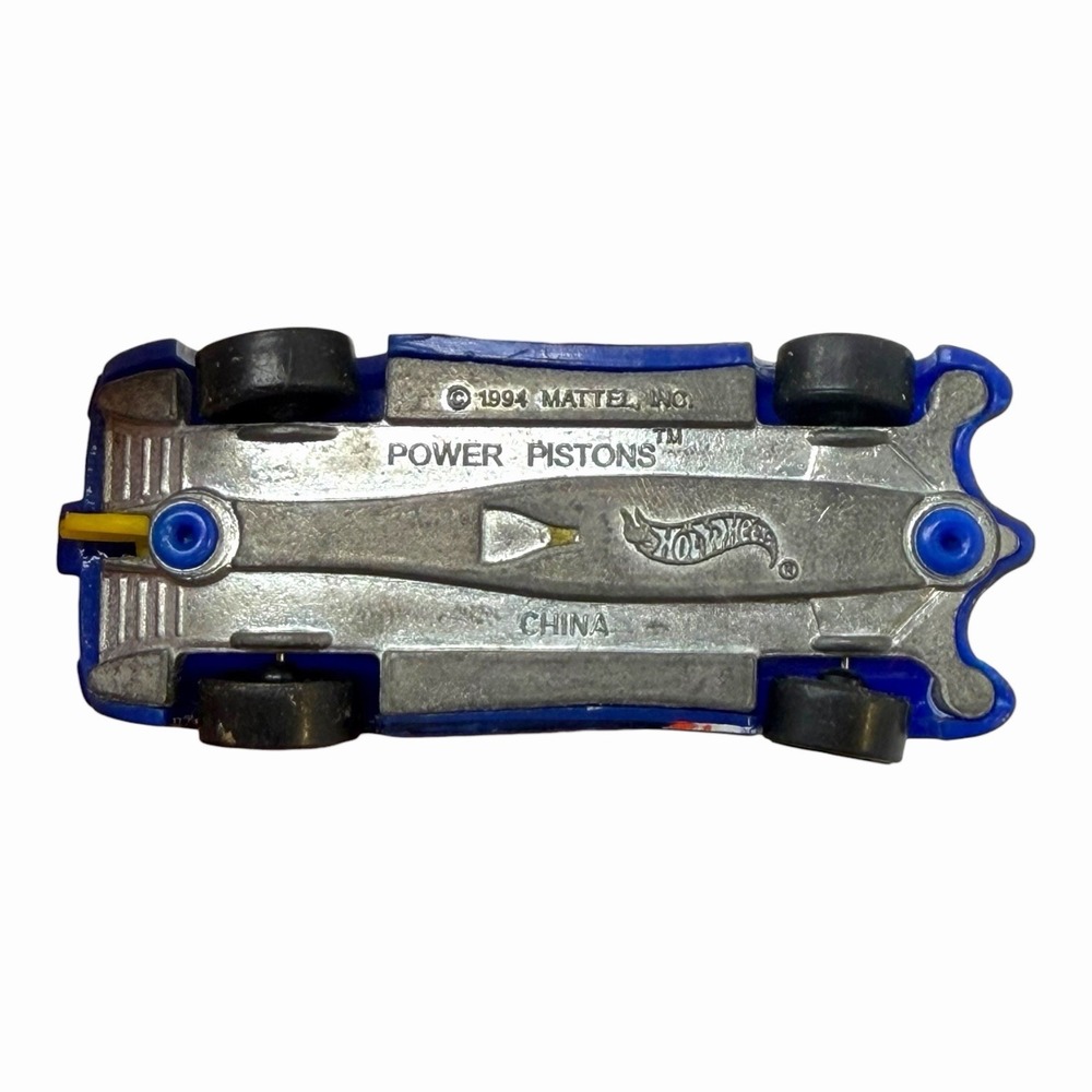 Hot Wheel‎ 1994 Mattel Power Pistons Batman Symbol Blue Yellow - Picture 13 of 13